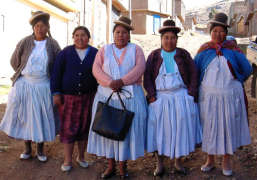 Membres de l'association Creaciones del andes