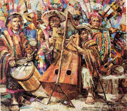 musiciens des Andes selon Juan Kawashima
