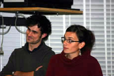 Soirée du 11/12/2007, présentation par Christophe Berthelot et Dorothée Meyer de leur court métrage "Pensées équitables" 