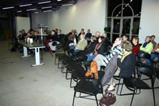 Soirée du 11/12/2007, présentation par Christophe Berthelot et Dorothée Meyer de leur court métrage "Pensées équitables" 
