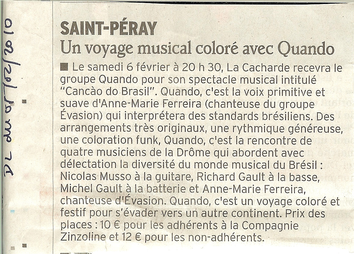 8 eme édition semaine "Histoires d'Amérique latine" de Saint-Péray en ardèche avec l'association Ayllu et Partage sans Frontières - la presse - article 08